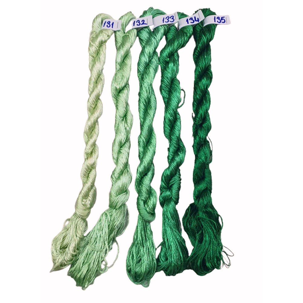 Nakışlık Çamaşır İpeği İpliği No 135 Yosun Yeşil 5/5