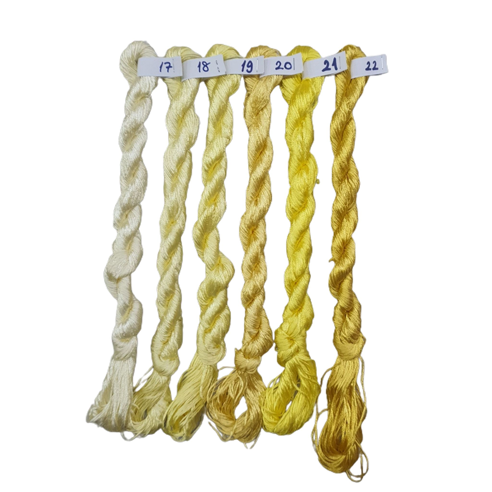 Nakışlık Çamaşır İpeği İpliği No 19 Limon Sarısı 6/3