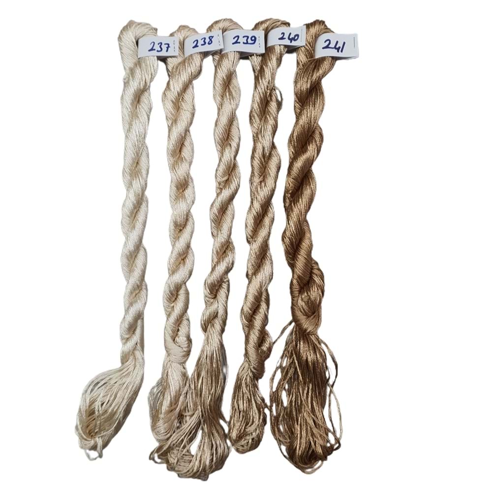 Nakışlık Çamaşır İpeği İpliği No 240 Sütlü Kahve 5/4