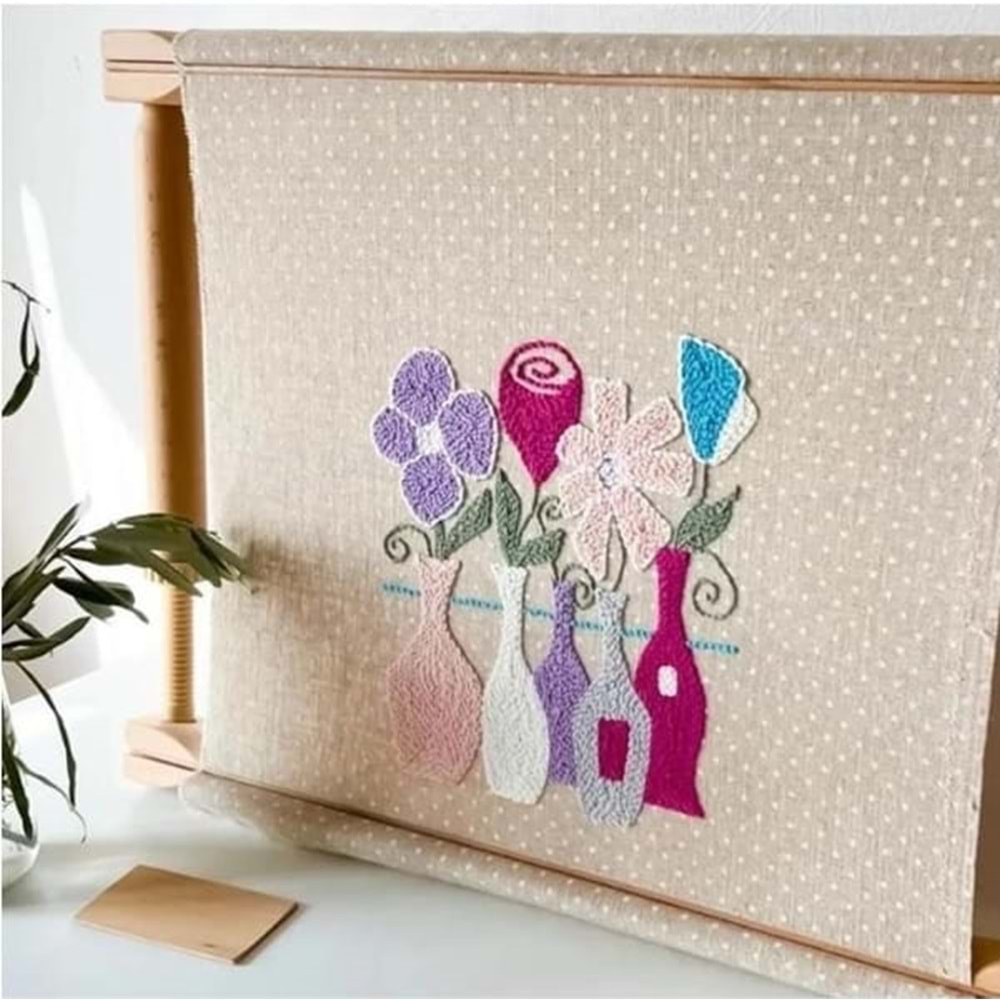 Nurge Ayarlı Nakış Çerçevesi 30*75 Cm