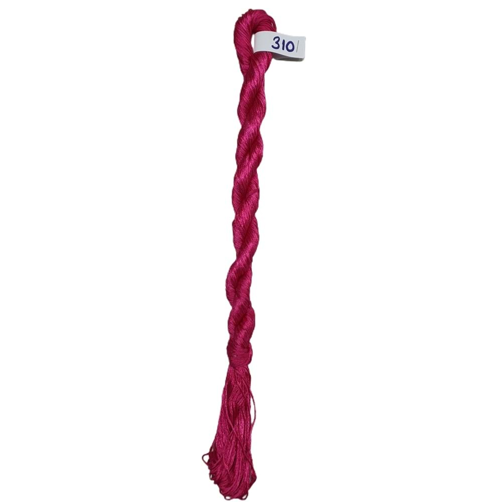 Nakışlık Çamaşır İpeği İpliği No 310 Ateşi Pembe 5/5
