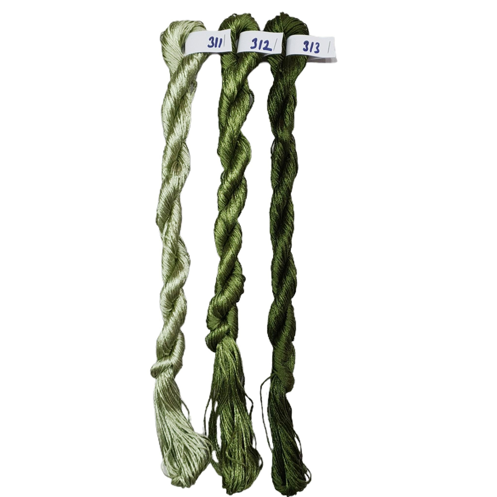 Nakışlık Çamaşır İpeği İpliği No 311 Çağla Yeşili 3/1