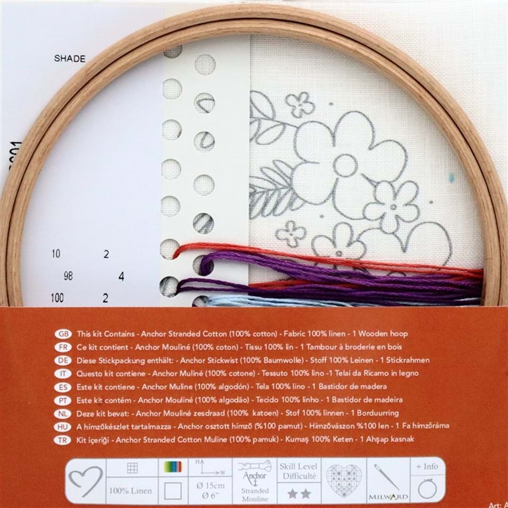 Kasnaklı Nakış Kiti 15 Cm Ahp 601