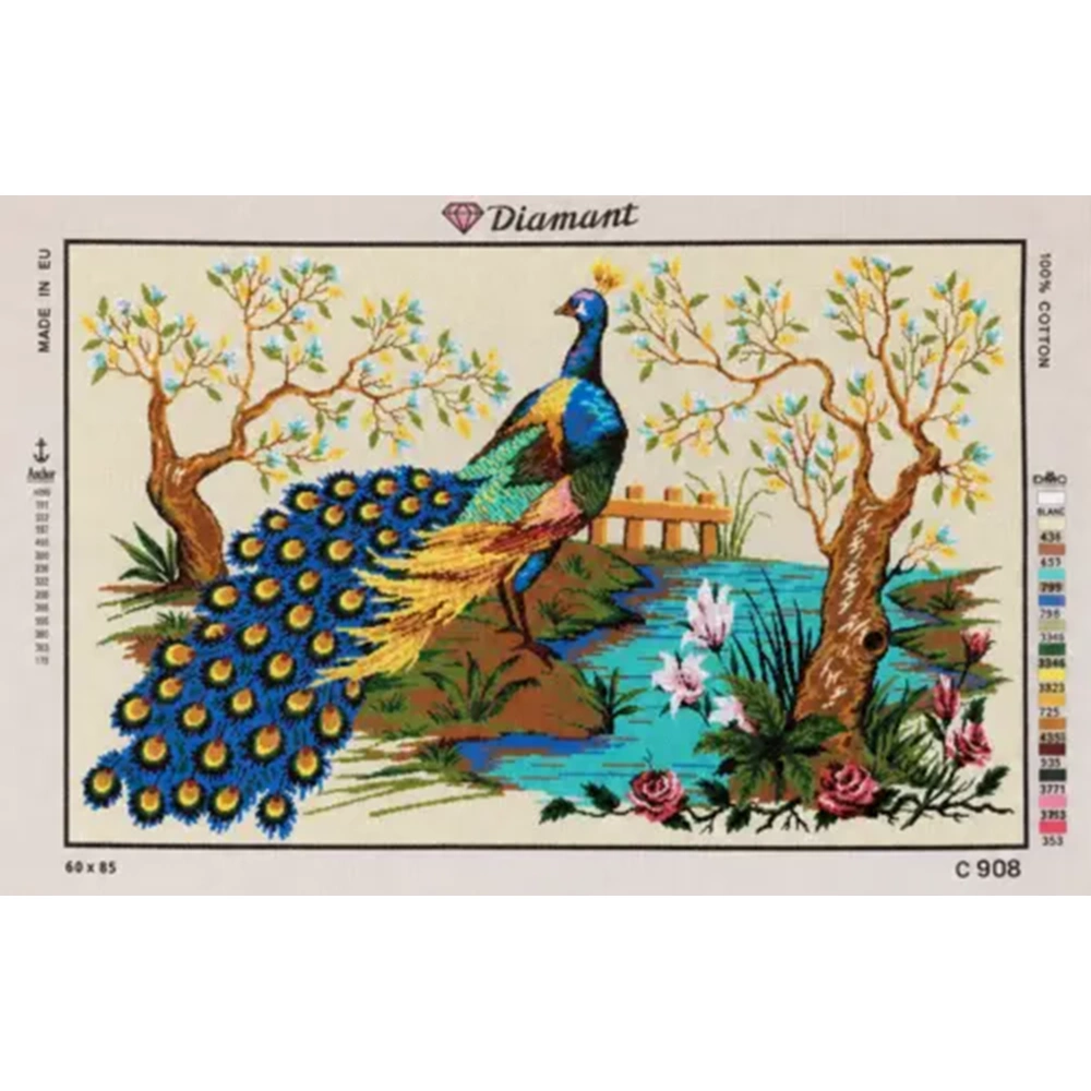 Dıament 60*85 Cm Tavus Kuşu Goblen C908