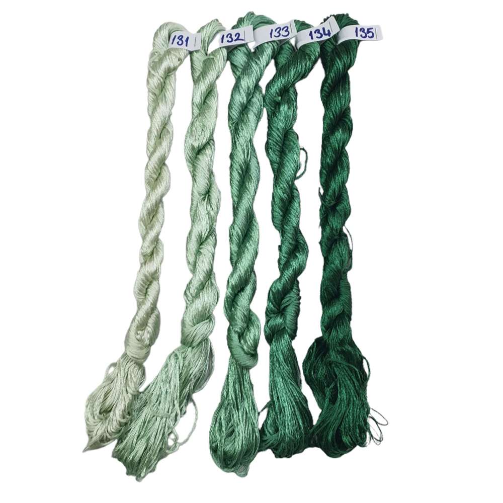 Nakışlık Çamaşır İpeği İpliği No 131-135 Yosun Yeşil