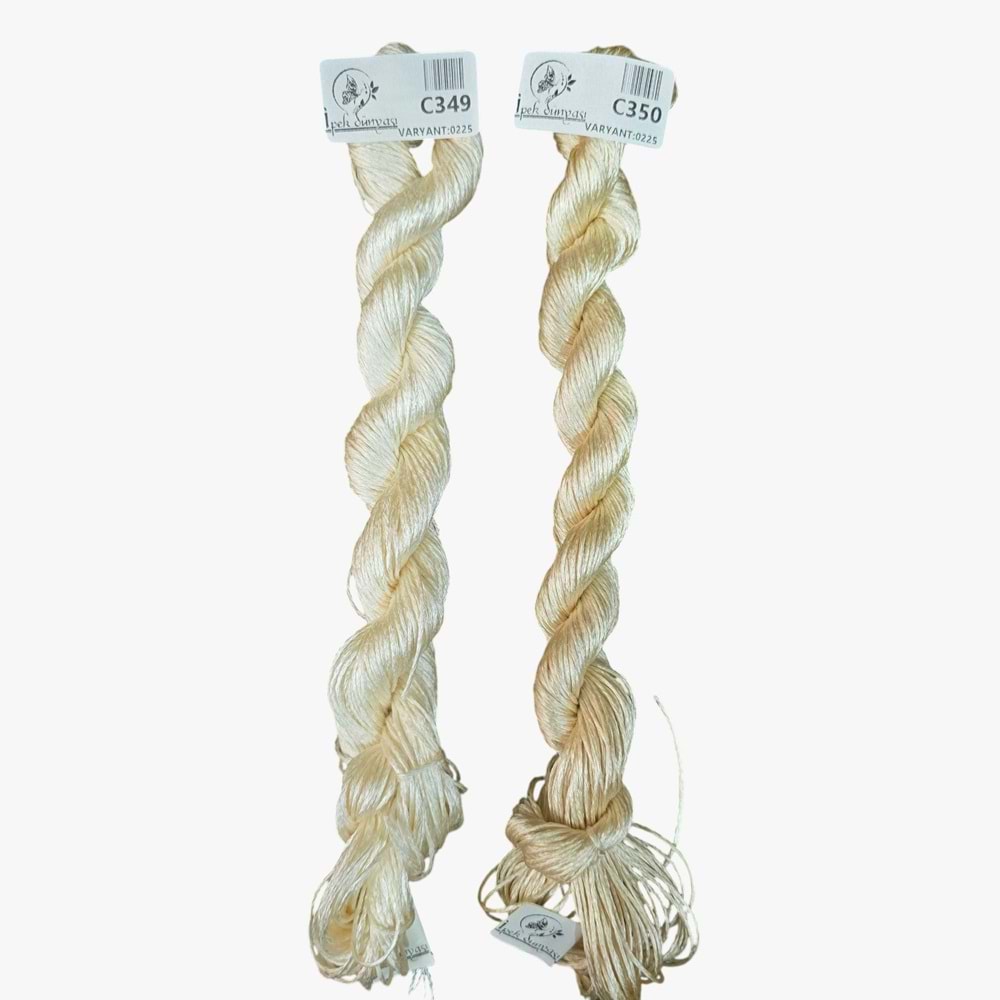 Nakışlık Çamaşır İpeği İpliği No 349-350 Krem