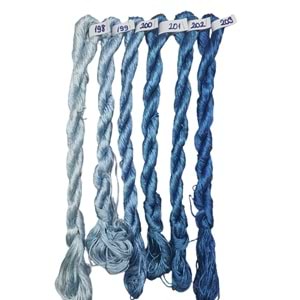 Nakışlık Çamaşır İpeği İpliği No 203 Deniz Mavisi 6/6
