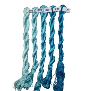 Nakışlık Çamaşır İpeği İpliği No 279 Metalik Mavi 5/2