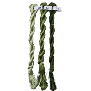 Nakışlık Çamaşır İpeği İpliği No 312 Çağla Yeşili 3/2