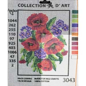 Goblen 20X25 Mor Menekşeli Gelincik 3043