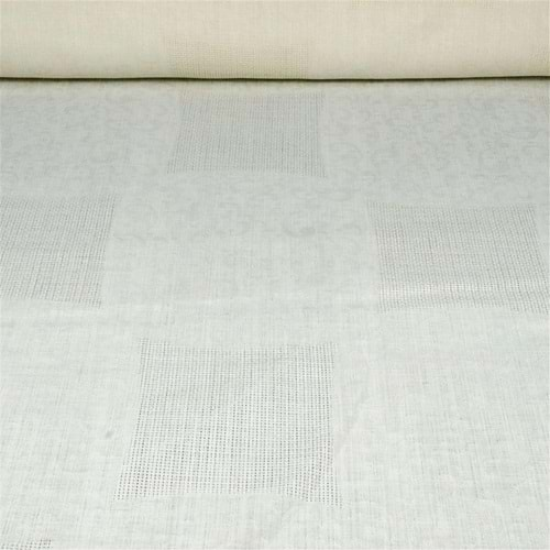 Linen Jakar Şal Desen 2515-160 Cm Krem