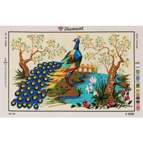 Dıament 60*85 Cm Tavus Kuşu Goblen C908