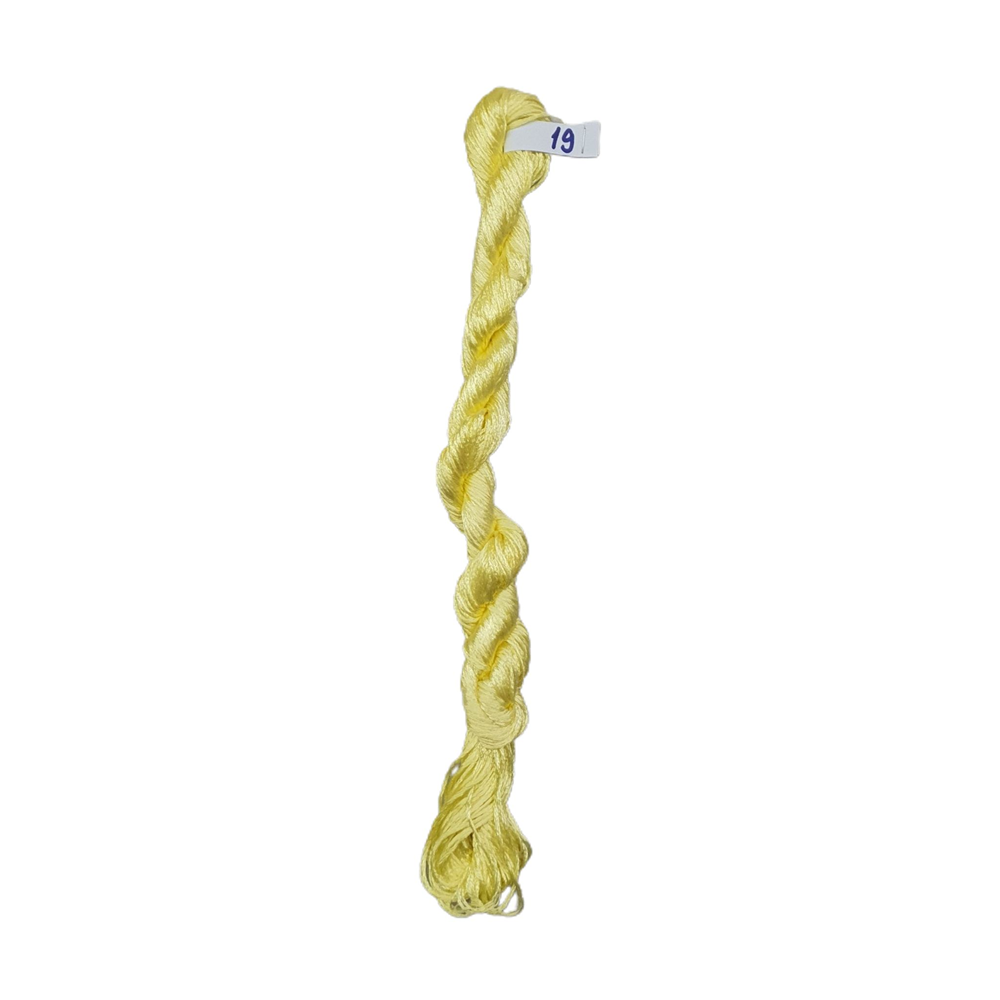 Nakışlık Çamaşır İpeği İpliği No 19 Limon Sarısı 6/3