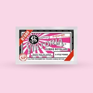 Viktoria Kumaş Boyası 06 Ateşli Pembe
