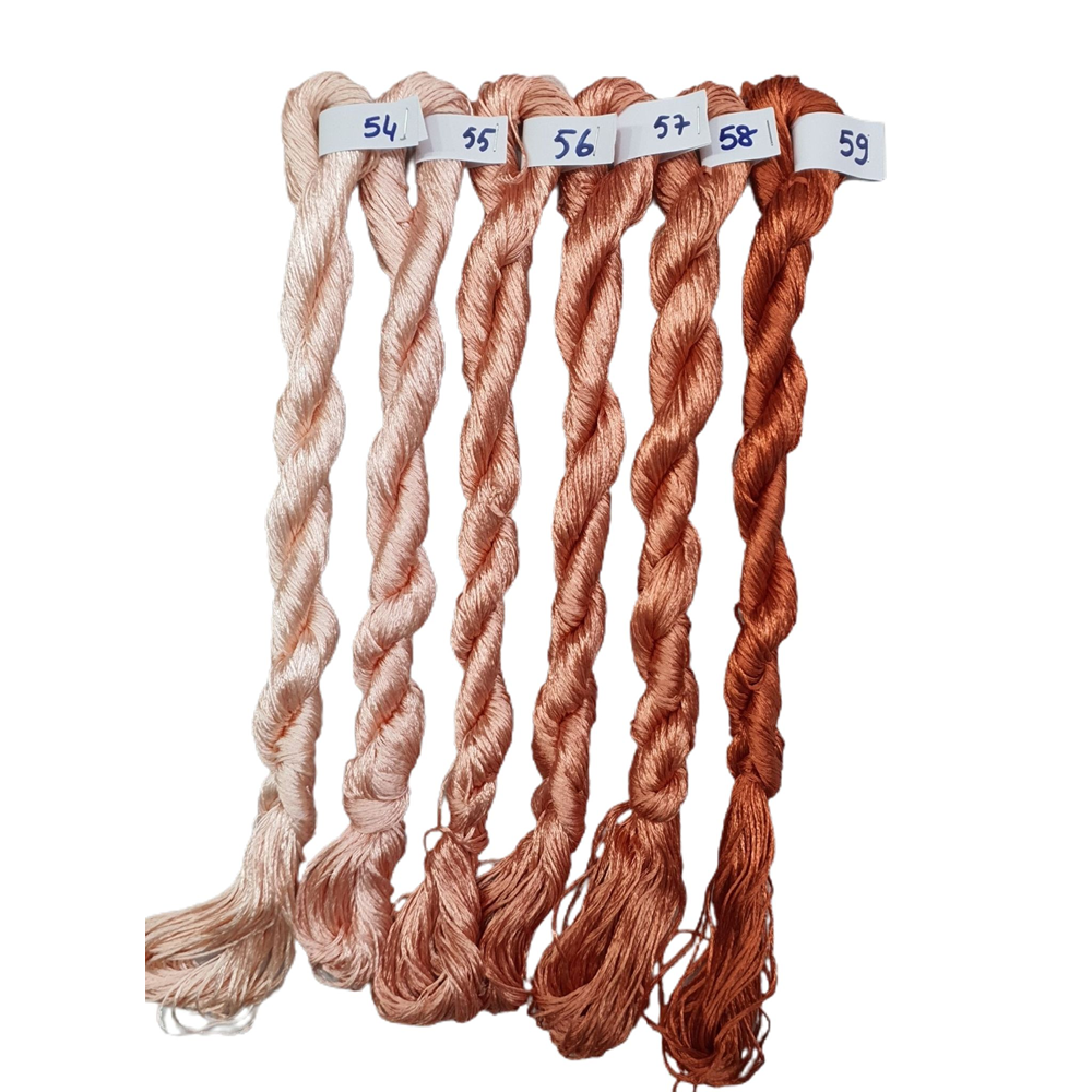 Nakışlık Çamaşır İpeği İpliği No 54-59 Kiremit