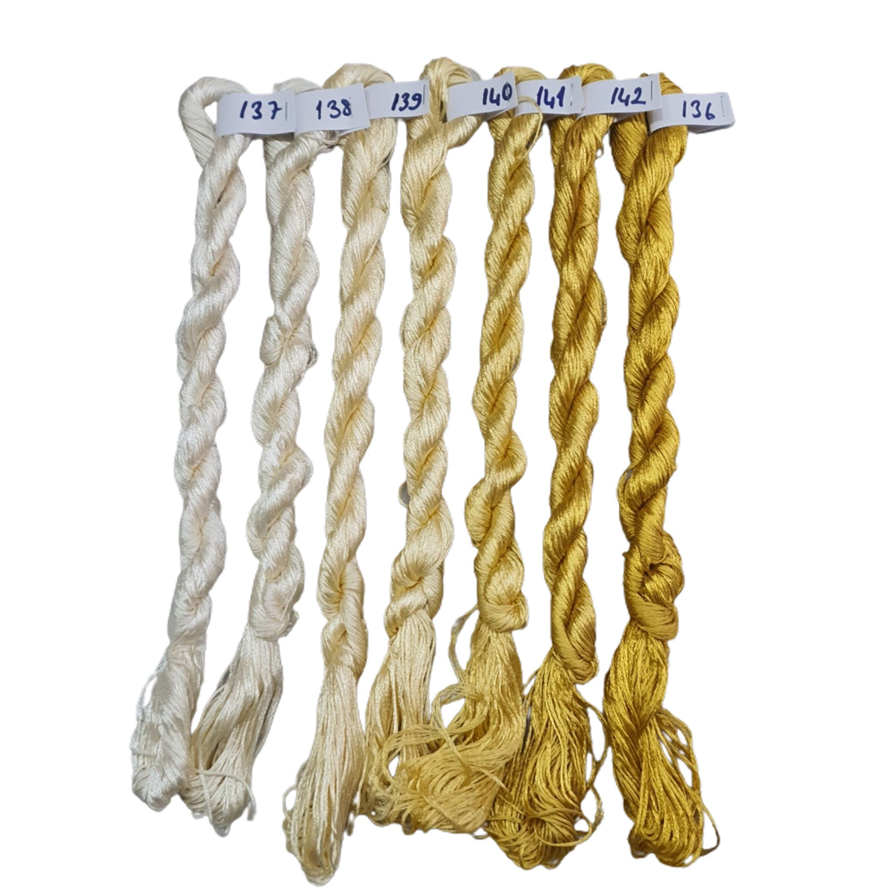 Nakışlık Çamaşır İpeği İpliği No 136-142 Altın Sarısı