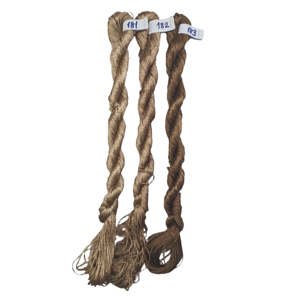 Nakışlık Çamaşır İpeği İpliği No 181-183 Kahve