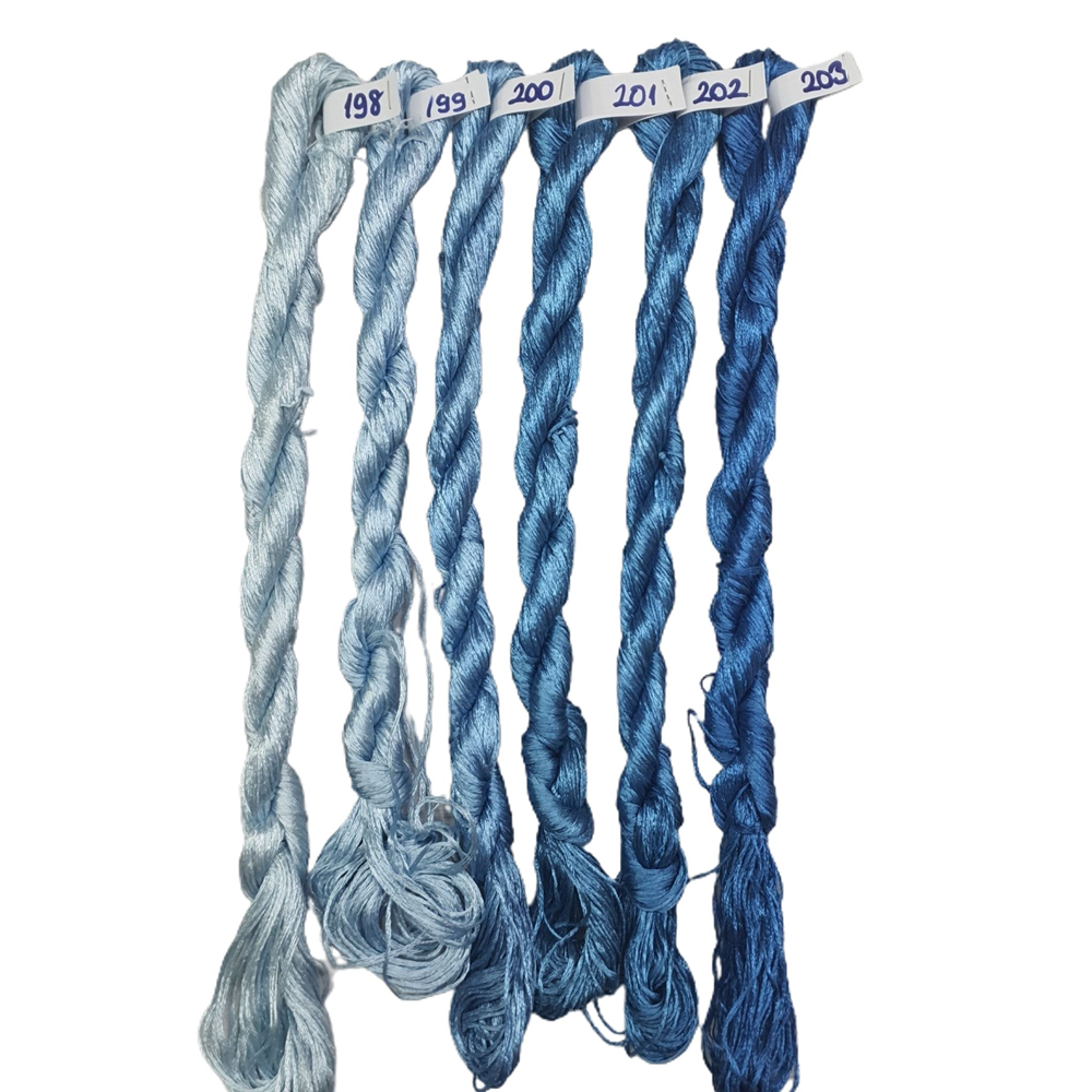 Nakışlık Çamaşır İpeği İpliği No 198-203 Deniz Mavisi