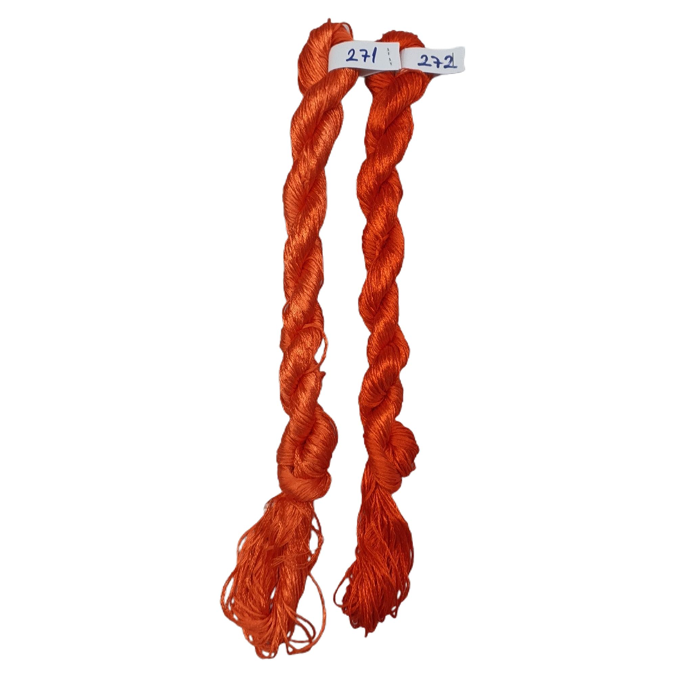 Nakışlık Çamaşır İpeği İpliği No 271-272 Portakal Turuncusu