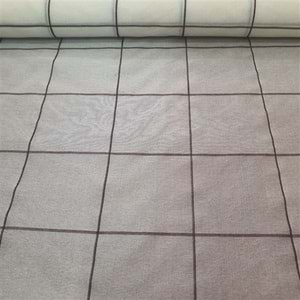 Ödemiş İpeği Organze 100 Cm Naturel Ekose