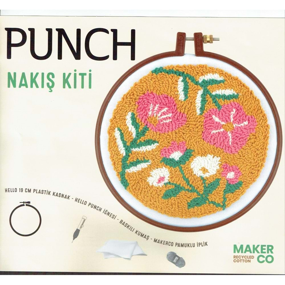 Punch(panç) Nakış Kiti Çiçekler