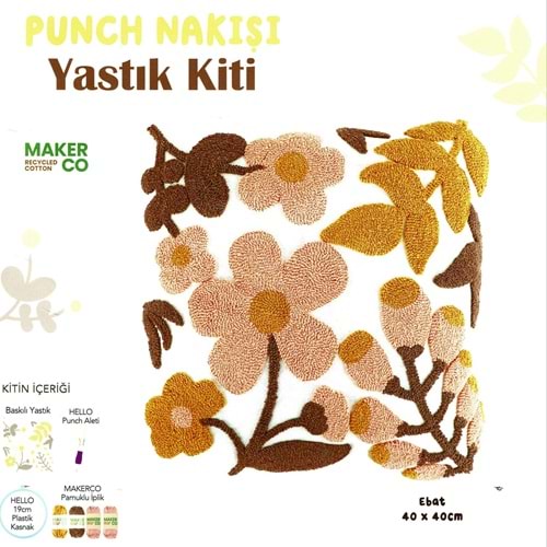 Punch Yastık Nakış Kiti Pnk68