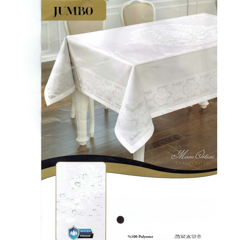 Jumbo Leke Tutmaz Masa Örtüsü 160*260 Cm